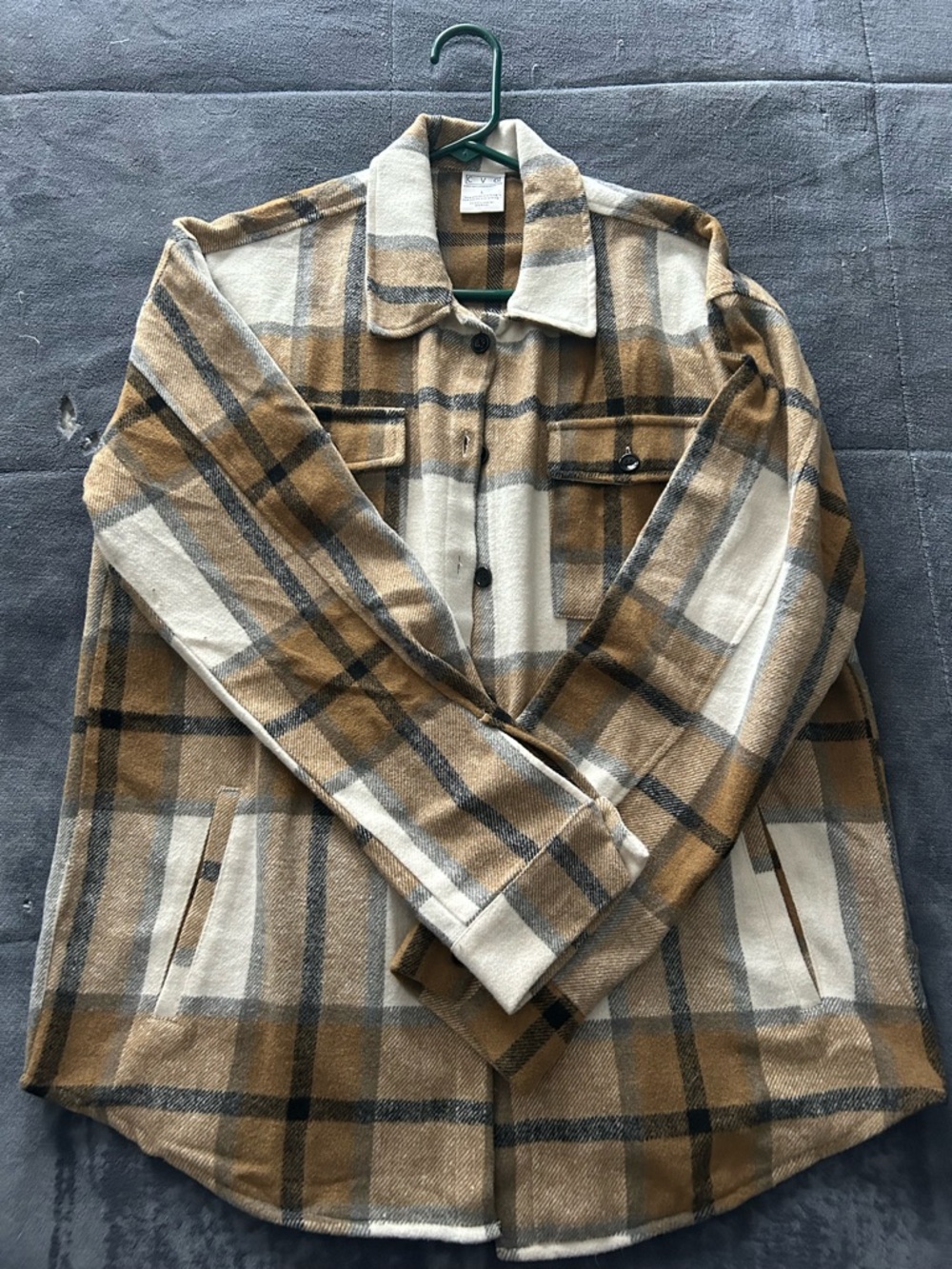 EUC CVG Large Khaki Shacket